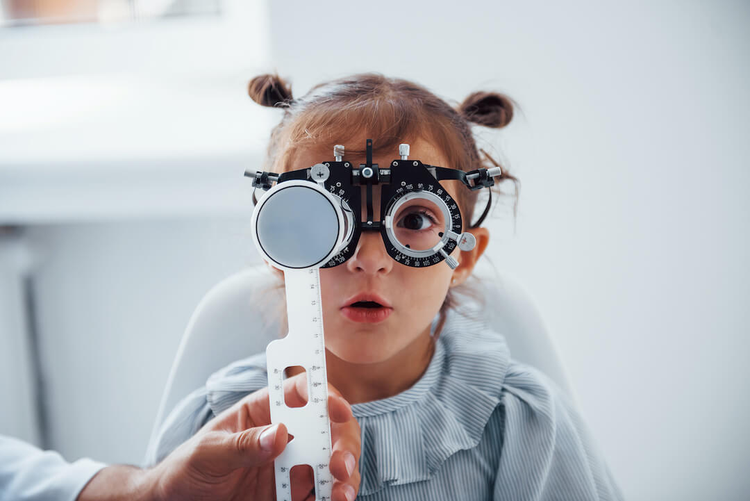 baby at the optometrist